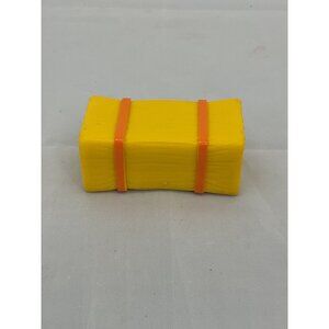 MGA Little Tikes Yellow Hay Bale Toy Accessory Plastic For Farm Sets & Playsets